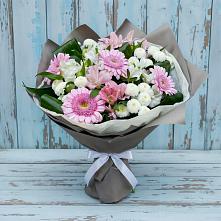 Букет цветов из:  Герберы, Альстромерии и Хризантемы #REPLACE_PRED# Черницыне