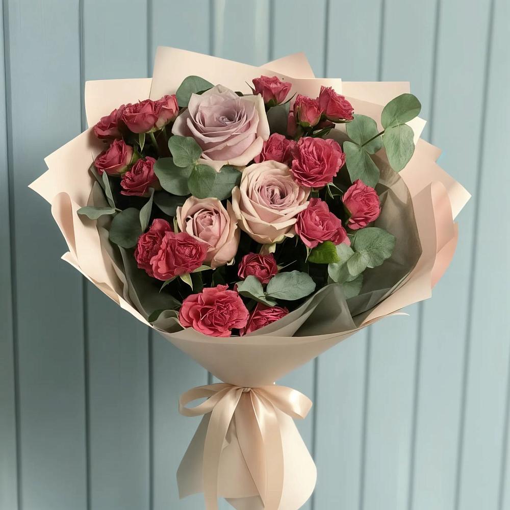Букет цветов из: Гвоздики и Розы в Черницыне