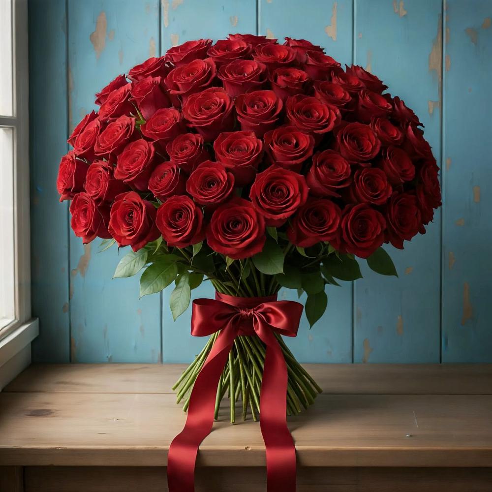 Букет Красные розы Блэк Меджик в Черницыне