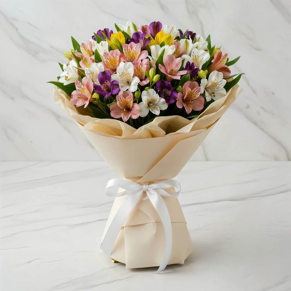 Букет цветов из: Альстромерии в Черницыне