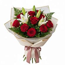 Букет цветов из:  Лилии и Розы в Черницыне
