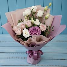 Букет цветов из:  Розы и Лизиантусы в Черницыне