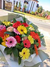 Букет цветов из:  Герберы #REPLACE_PRED# Черницыне