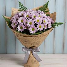Букет цветов из:  Хризантемы #REPLACE_PRED# Черницыне