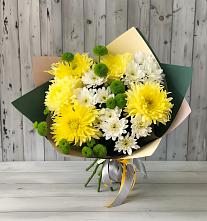Букет цветов из:  Хризантемы #REPLACE_PRED# Черницыне
