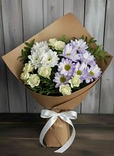 Букет цветов из:  Хризантемы и Розы в Черницыне