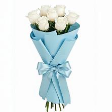 Букет 7 белых роз Проуд в Черницыне