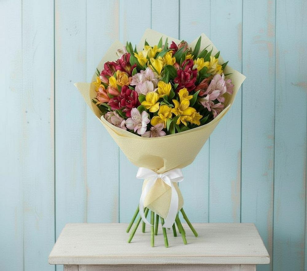 Букет цветов из: Альстромерии в Черницыне