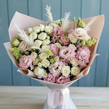 Букет цветов из:  Альстромерии и Розы в Черницыне